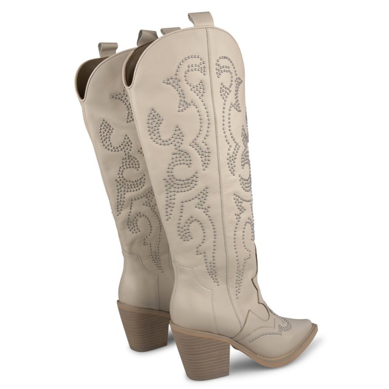 Bottes à Talons Alma En Pena Cowboy Boots With Heel Bleu Femme | NGA-77112104